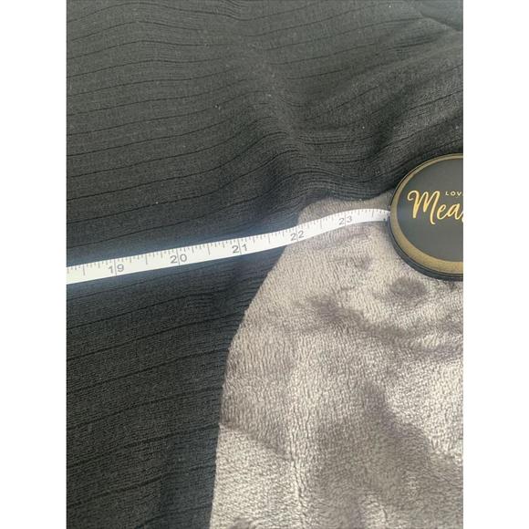 NWT Bebe Black Ribbed Sweater, Large - Picture 7 of 7